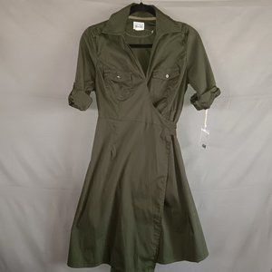 Converse One Star Wrap Dress NWT Small! Army Green